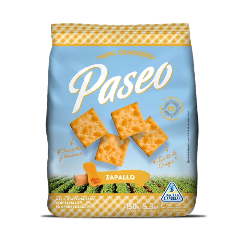 Galleta Paseo Mini Cracker Zapallo 150 G