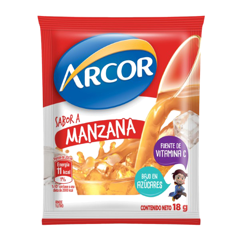 Jugo Arcor En Polvo Manzana 18 G