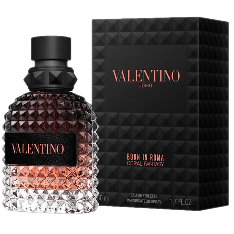 Perfume Valentino Born In Roma Coral Fantasy Uomo Men Edt 50 Ml