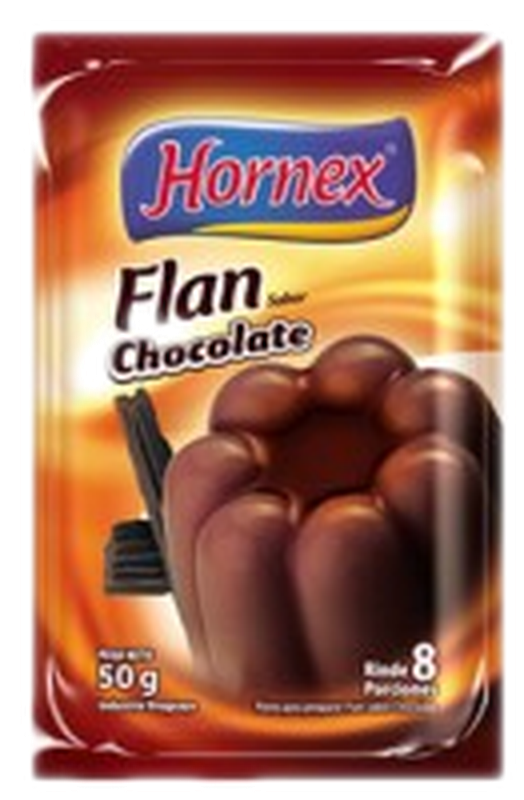 Flan Hornex Chocolate 8p 60 G.