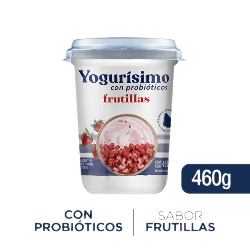 Yogur Yogurísimo Natural Con Frutilla 460 G