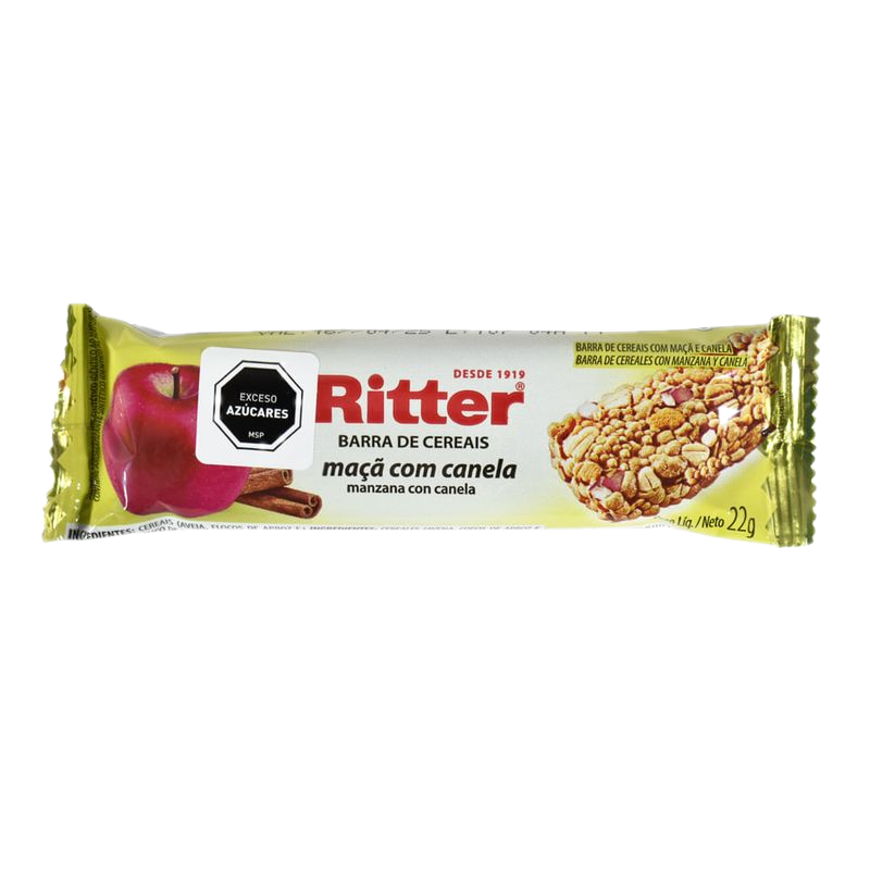 Barrita Cereal Ritter Manzana Y Canela 22 G