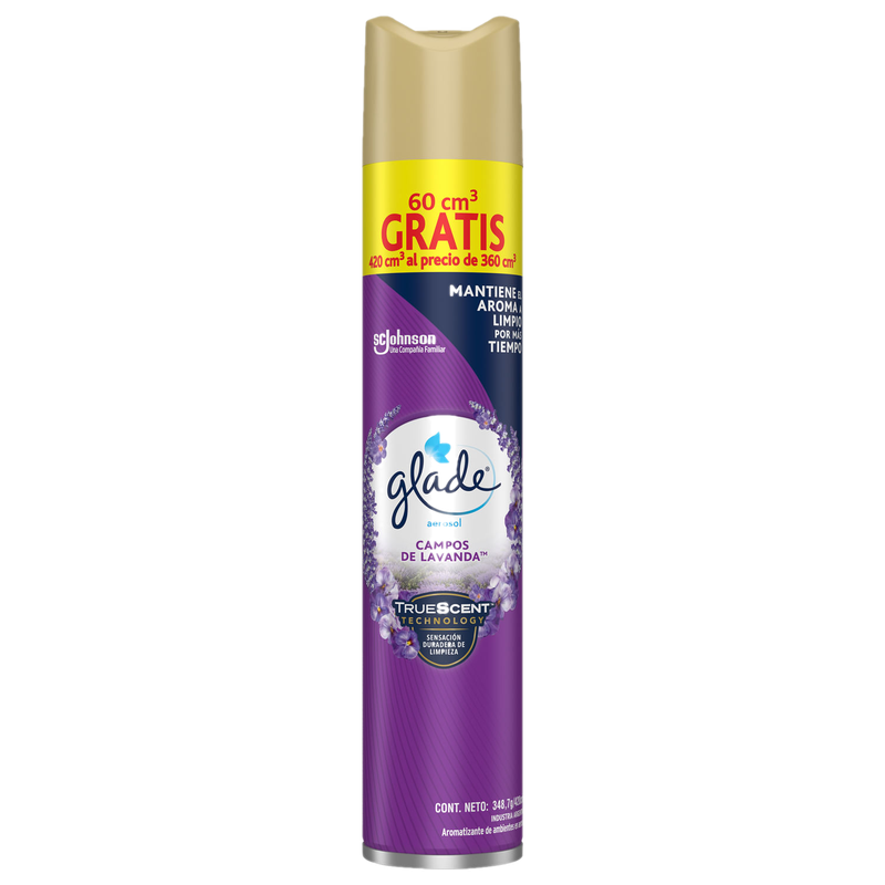 Aromatizante Glade Lavanda Aerosol 420 Ml