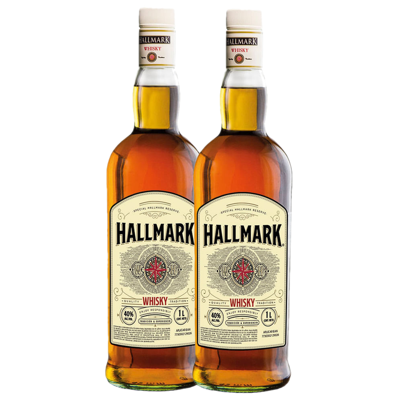 Whisky Hallmark 1 L Pack 2 Unidades
