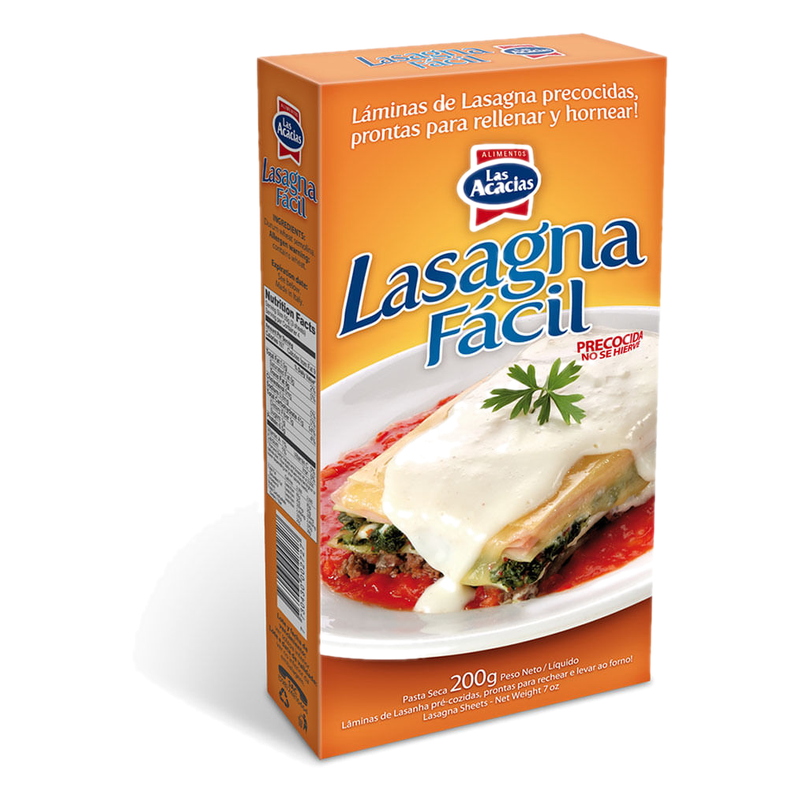 Lasagna Facil Las Acacias 200 G