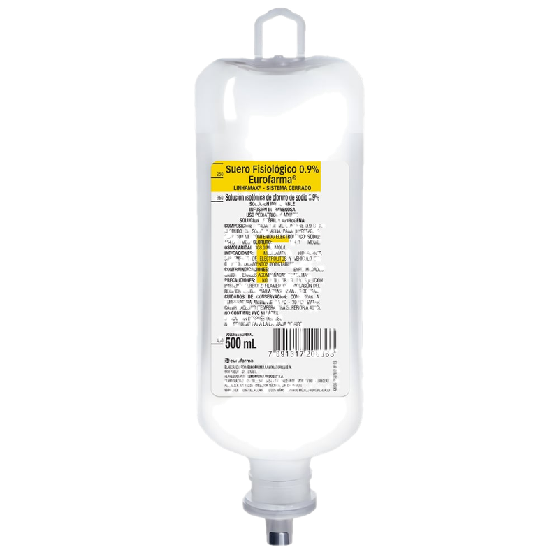 Suero Fisiológico 0.9% 500 Ml