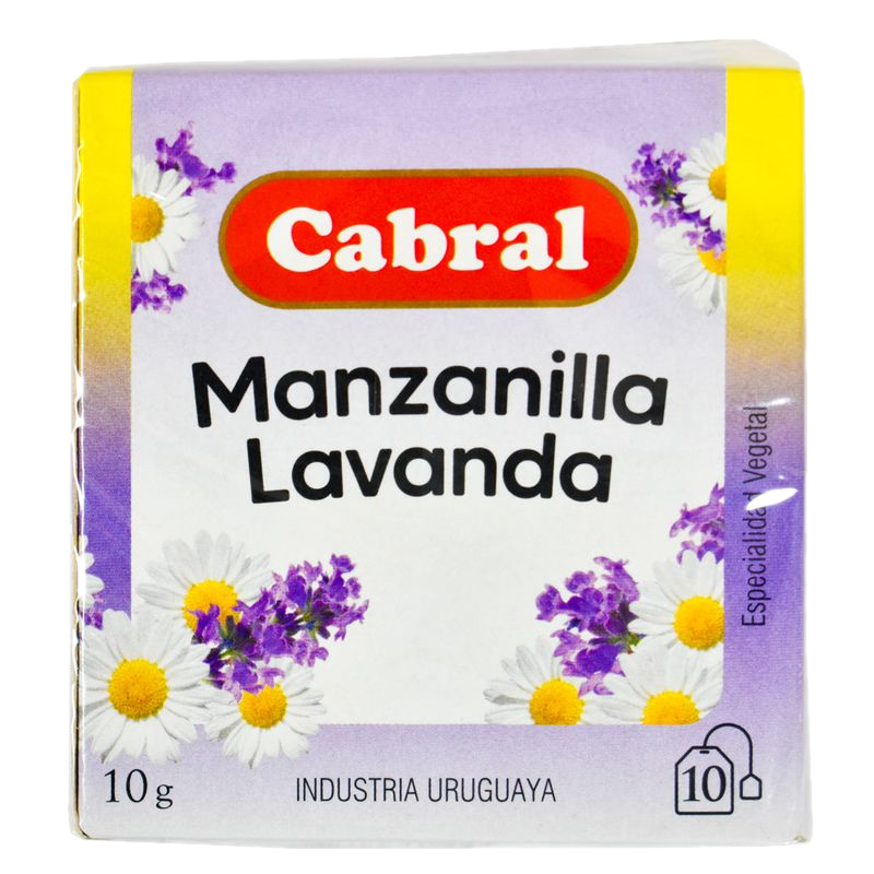 Té Cabral Manzanilla Con Lavanda 10 Sobres
