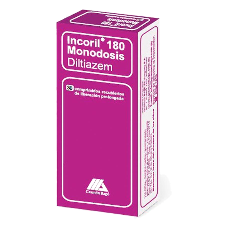 Incoril 180 Mg X 30 Comprimidos