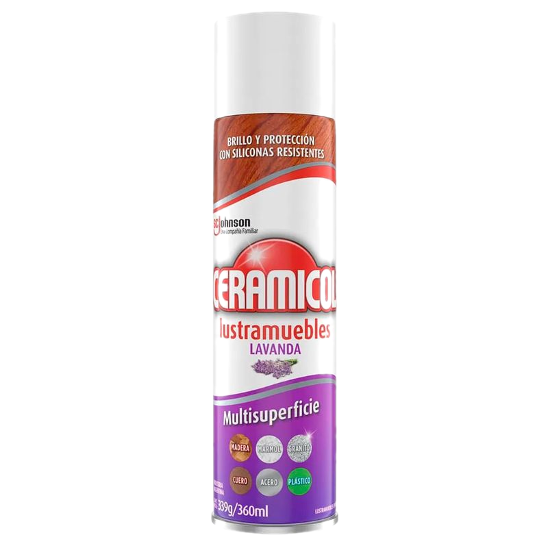 Lustramuebles Ceramicol Lavanda 360 Ml