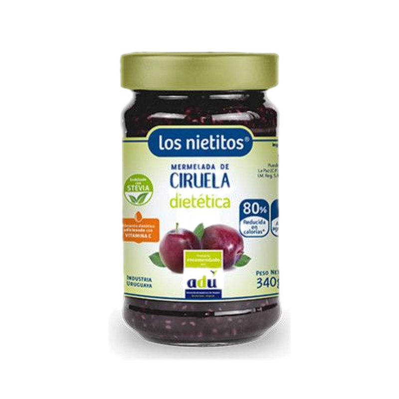 Mermelada Los Nietitos 0% Azucar Ciruela 340 G.