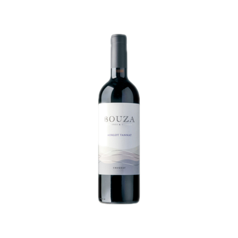 Vino Bouza Tinto Blend Merlot Y Tannat 750 Ml