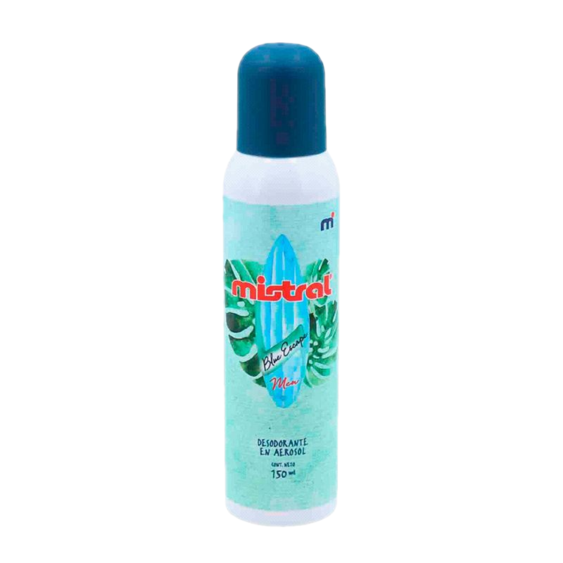 Desodorante Mistral Blue Escape O Ocean Vibes Aerosol 150 Ml