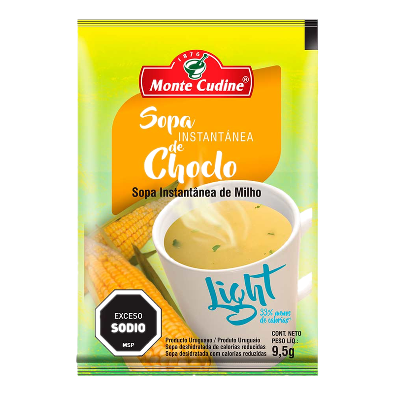 Sopa Instantanea De Choclo Light Monte Cudine 9.5 G