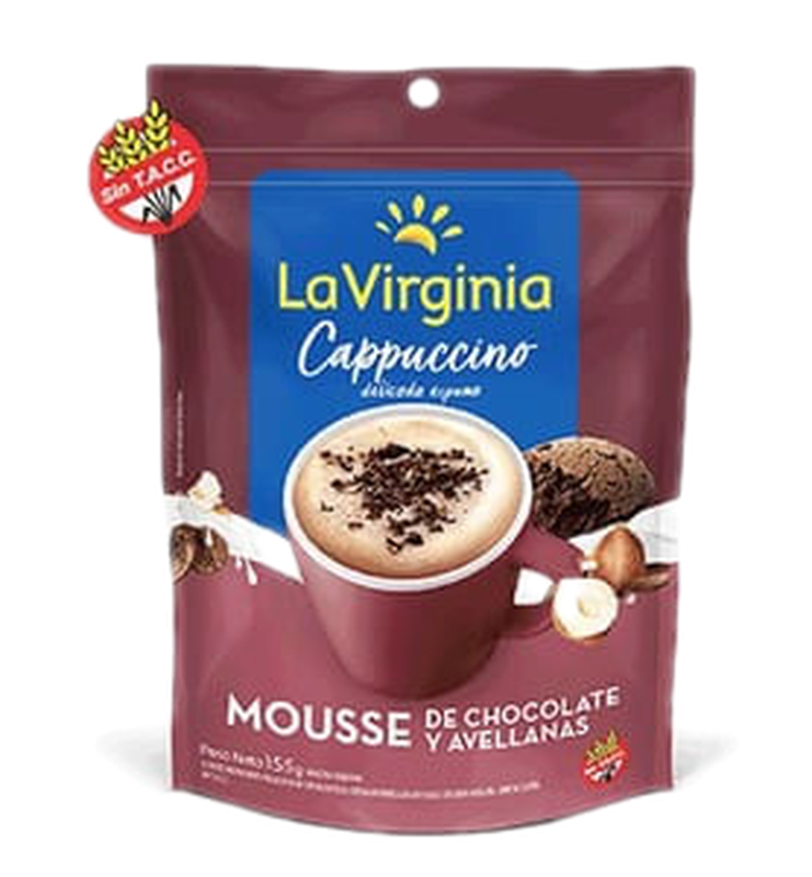 Cappuccino La Virginia Chocolate Y Avellanas Doypack 155 G