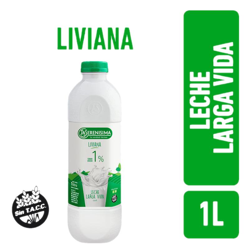 Leche Descremada La Serenisima 1.00 L. Natural