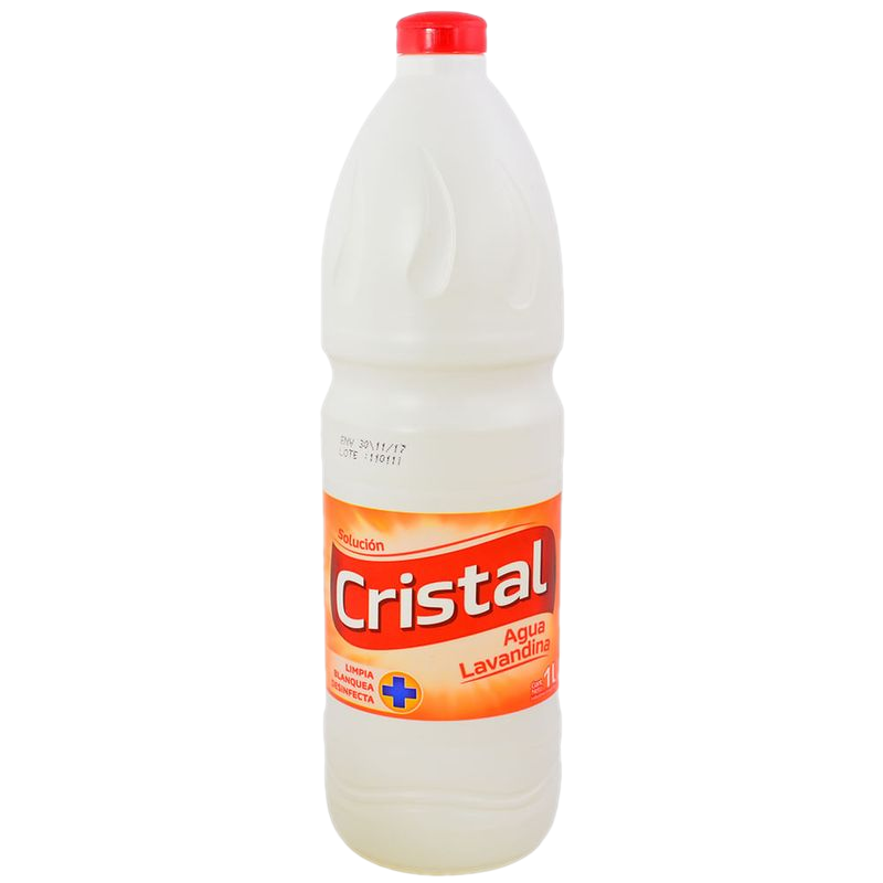 Agua Lavandina Cristal Solución 1 L
