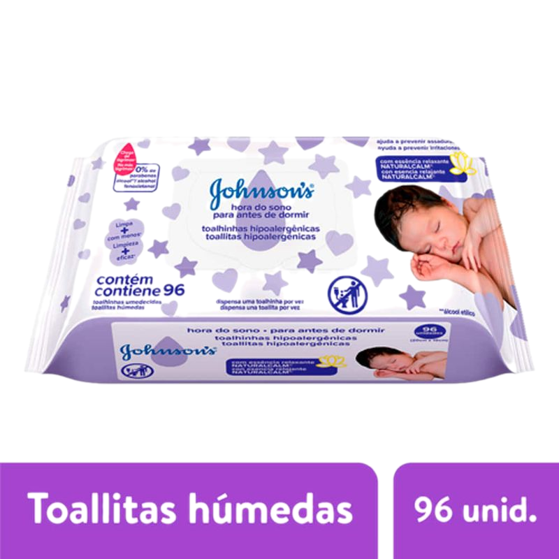 Toallas Humedas Johnson's Dulces Sueños 96 Unidades