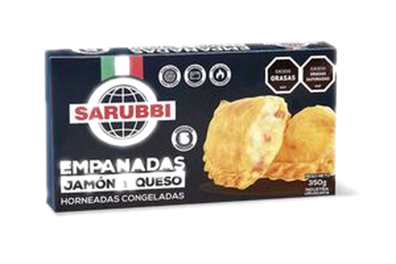 Empanadas De Jamón Y Queso Sarubbi 5 Unidades 350 G