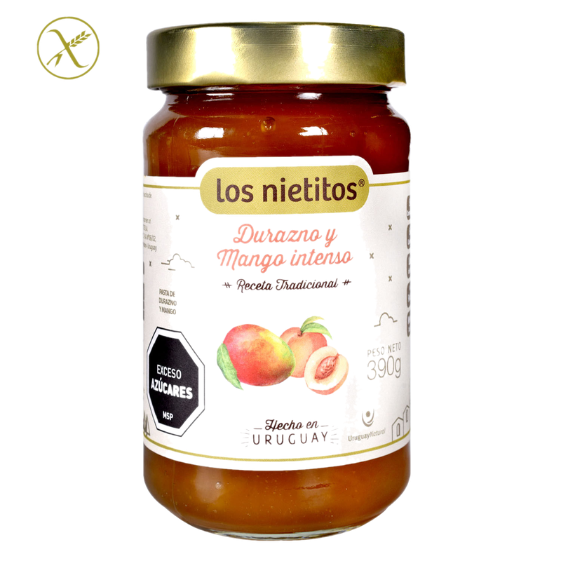Mermelada Los Nietitos Durazno Y Mango Intenso 390 G