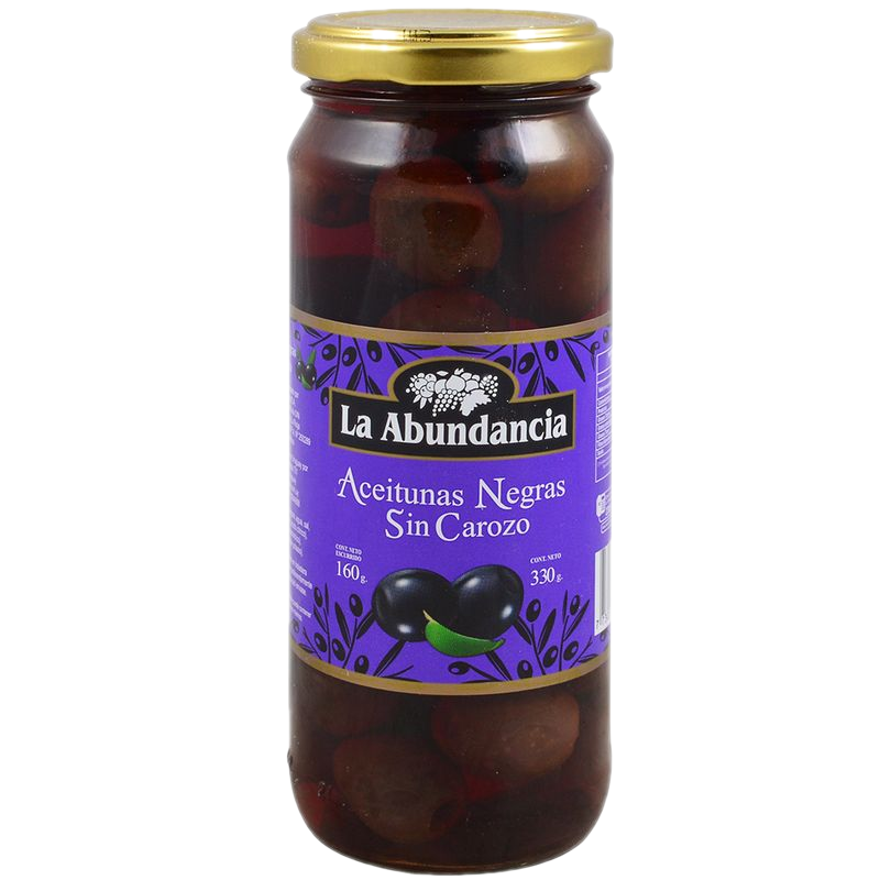 Aceitunas Negras La Abundancia Sin Carozo 160 G