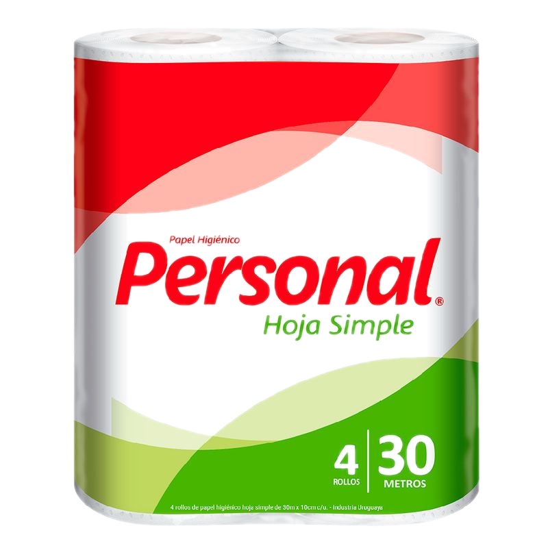 Papel Higiénico Personal 30 M 4 Unidades