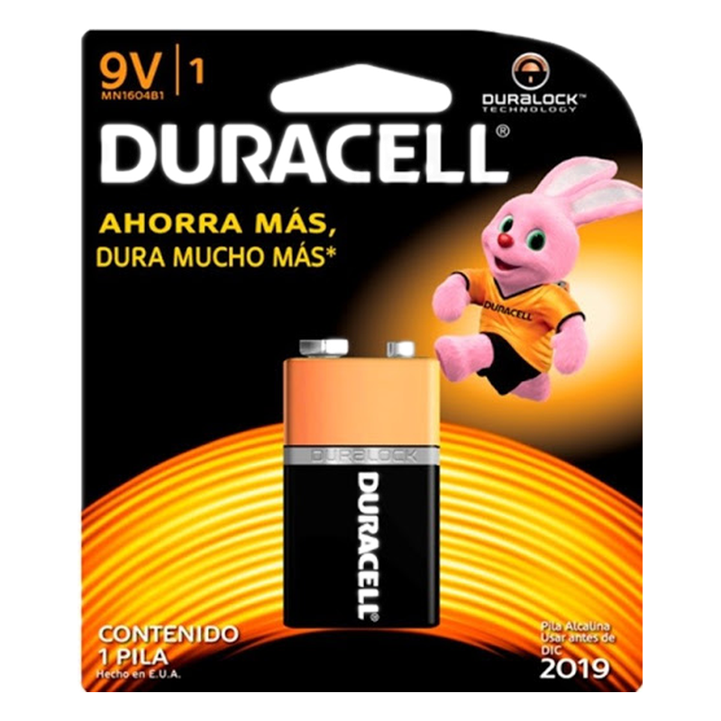 Batería Alcalina 9V Duracell