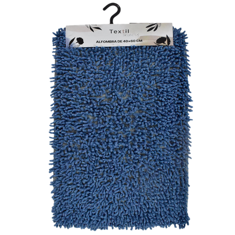 Alfombra Para Baño Celeste 40 X 60 Cm