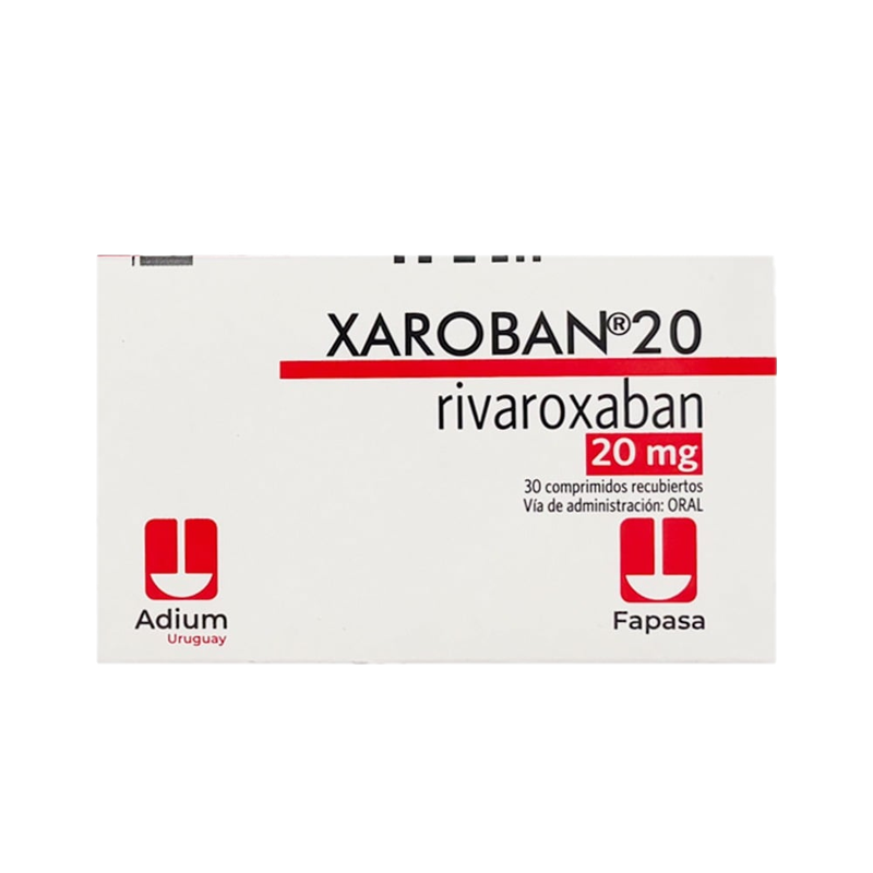 Xaroban 20 Mg 30 Comprimidos