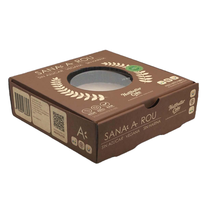 Nuttbutter Cake Sana A Rou Chocolate Amargo Sin Gluten 180 G