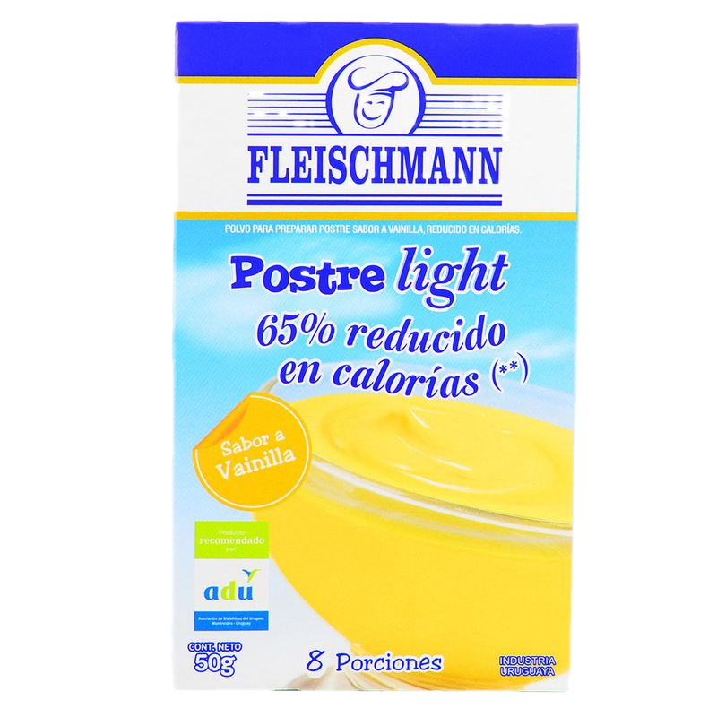 Postre De Vainilla Light Fleischmann 8 Porciones