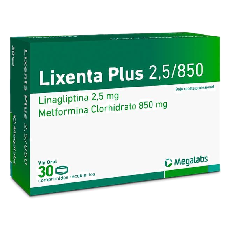 Lixenta Plus 2.5/850 X 30 Comprimidos