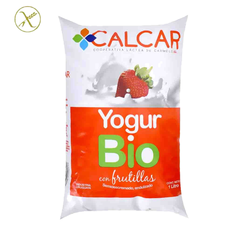 Yogur Calcar Bio Frutas Frutilla 1 L