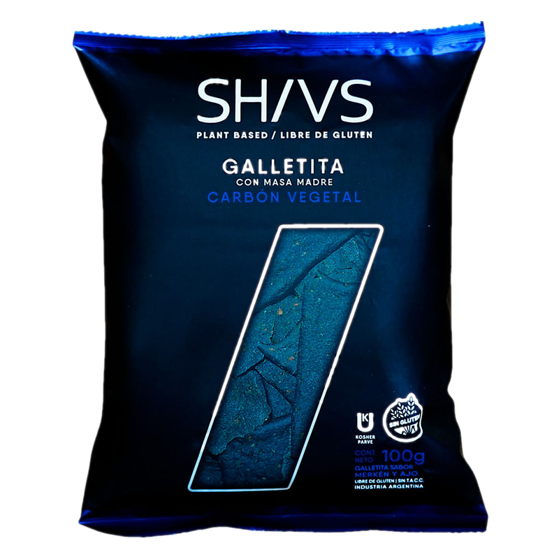 Galletas Sin Tacc Shivs Carbon Vegetal 100 G