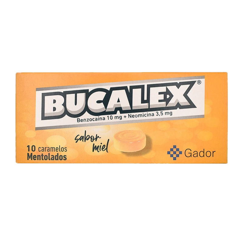 Bucalex 10 Mg/3.5 Mg Miel 10 Caramelos