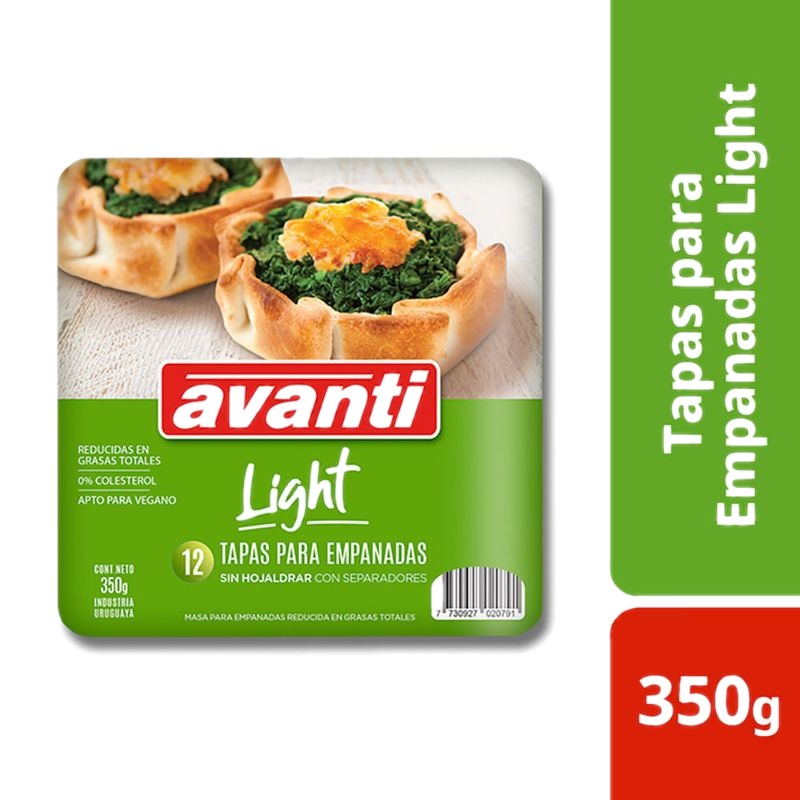 Tapa Empanadas Avanti Horno Light 12 Unidades