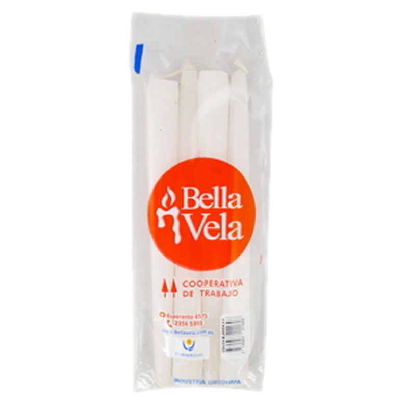 Vela Cónica Blanca 4 Unidades