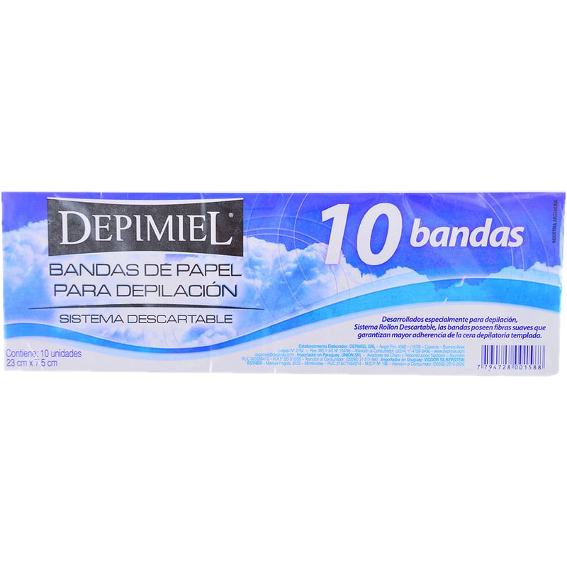 Bandas De Papel Depiroll 10 Unidades