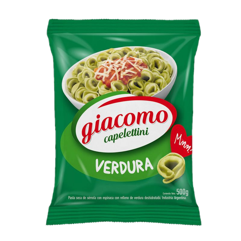 Fideos Capeletis De Verdura Giacomo Capelettini 500 G