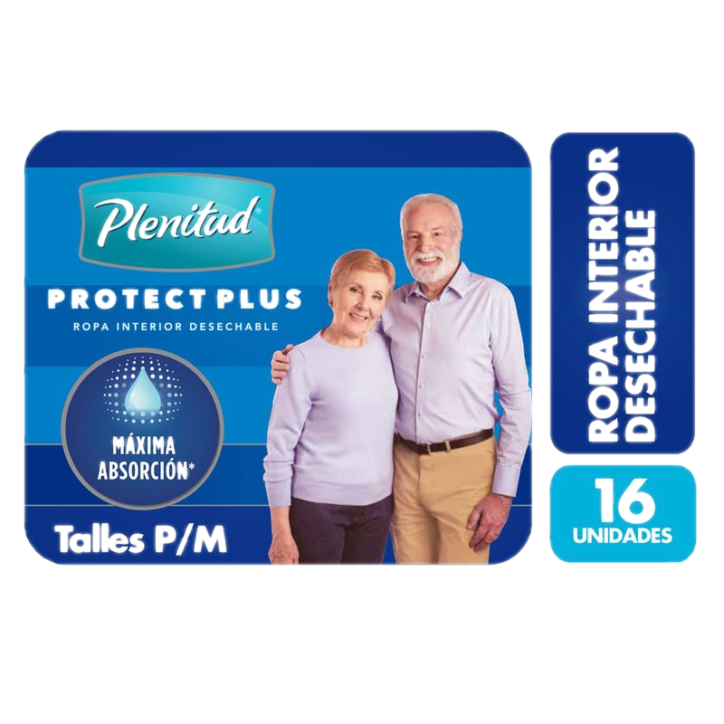 Ropa Interior Plenitud Protect Plus P/m 16 Unidades