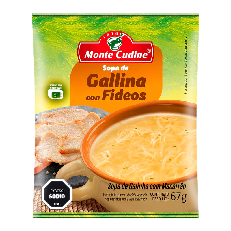 Sopa De Gallina Con Cabello De Angel Monte Cudine 67 G