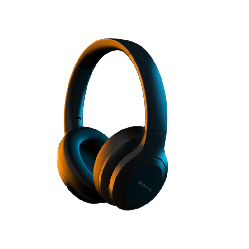 Auriculares Inalámbricos Aiwa Con Cancelación De Ruido Y Bluetooth Aw-anc45f Negro