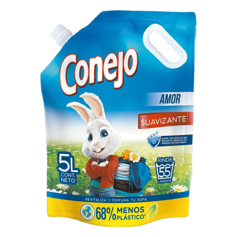 Suavizante De Ropa Conejo Amor 5 L
