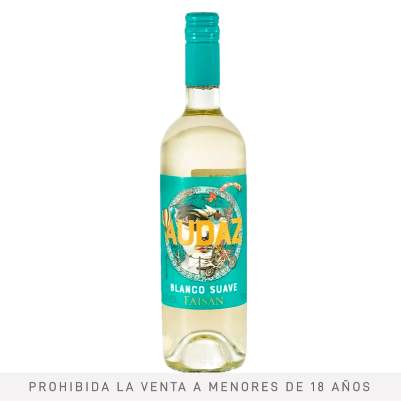 Vino De Mesa Blanco Audaz 750 Ml