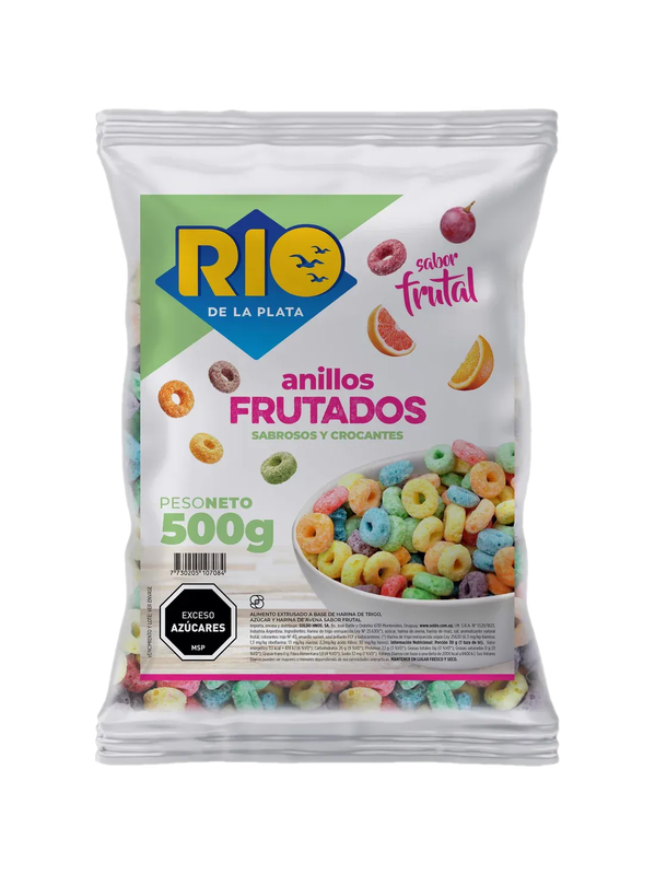 Cereales Rio De La Plata Anillos Frutados 500 G