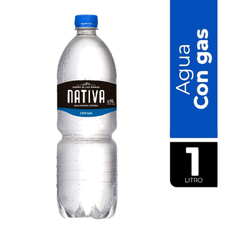 Agua Nativa Con Gas 1 L