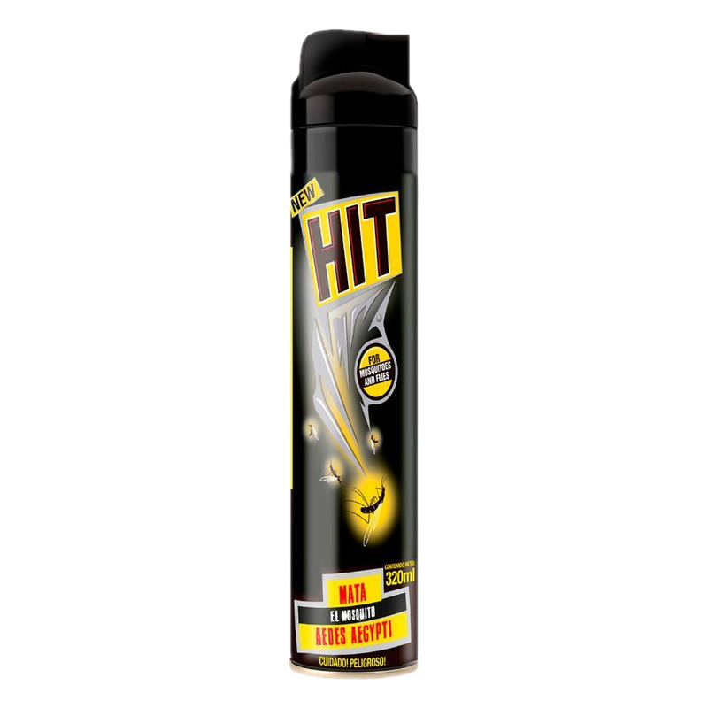 Insecticida Hit Mata Moscas Y Mosquitos En Aerosol 320 Ml