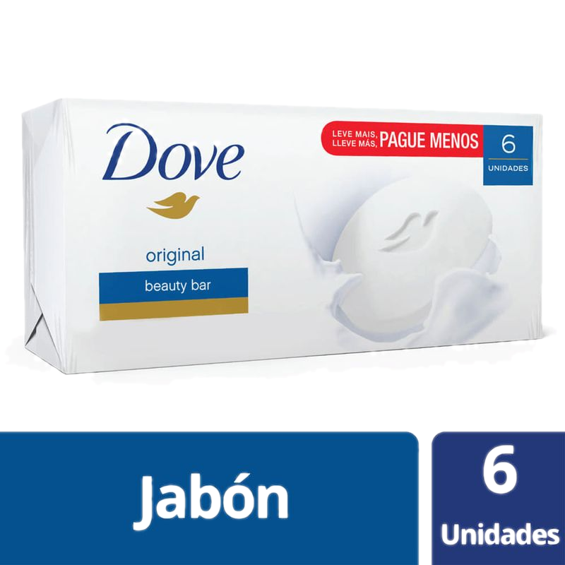 Pack 6 Unidades Jabón Dove 90 G
