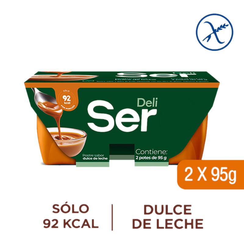 Pack Ser Postre Dulce De Leche 2 Unidades