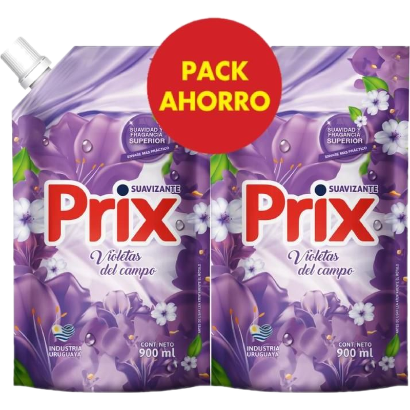 Pack De Limpieza Prix Suavizante 900 Ml 2 Unidades