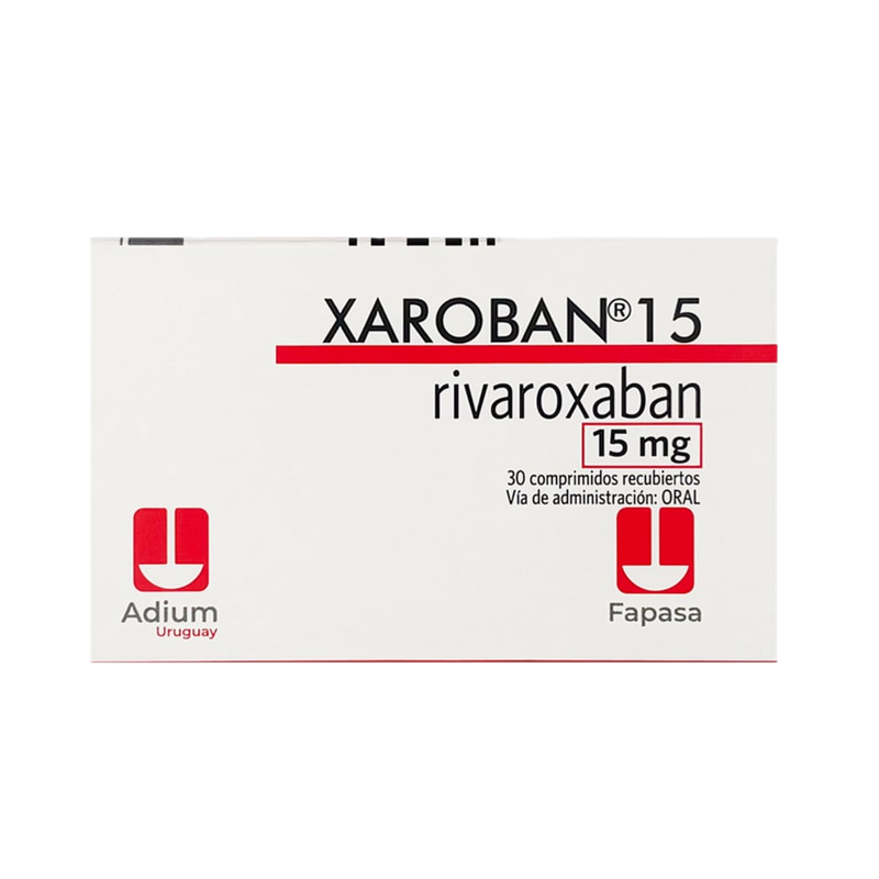 Xaroban 15 Mg 30 Comprimidos